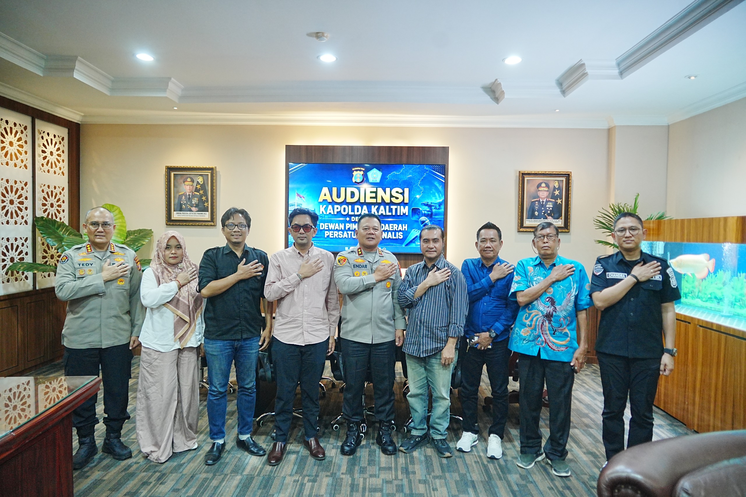 PJI Kaltim Temui Kapolda Endar, Perlindungan Jurnalis Jadi Sorotan
